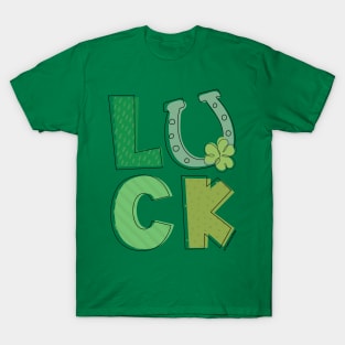 Luck Shamrock Horseshoe © Graphic Love Shop T-Shirt